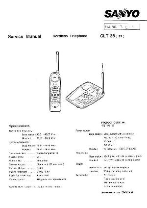 Service manual Sanyo CLT-38 ― Manual-Shop.ru