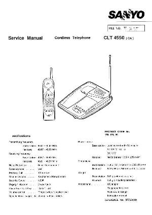 Сервисная инструкция Sanyo CLT-4550 ― Manual-Shop.ru