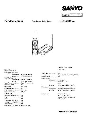 Service manual Sanyo CLT-5280 ― Manual-Shop.ru