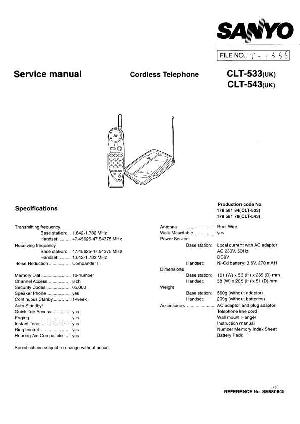 Service manual Sanyo CLT-533, CLT-543 ― Manual-Shop.ru