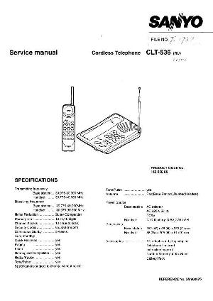 Сервисная инструкция Sanyo CLT-536 ― Manual-Shop.ru