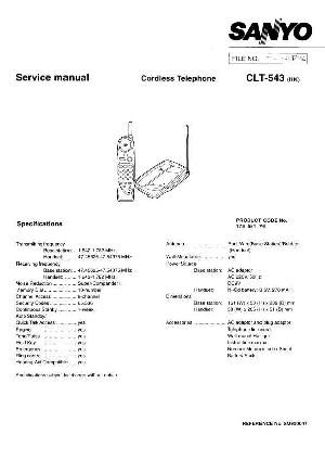 Сервисная инструкция Sanyo CLT-543 ― Manual-Shop.ru