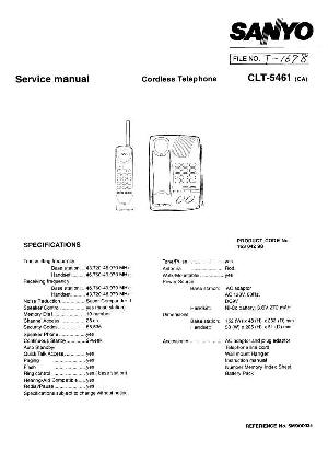 Сервисная инструкция Sanyo CLT-5461 ― Manual-Shop.ru