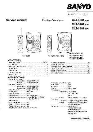 Сервисная инструкция Sanyo CLT-5581, CLT-5781, CLT-5881 ― Manual-Shop.ru