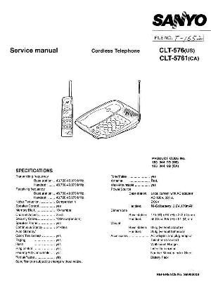 Service manual Sanyo CLT-576, CLT-5761 ― Manual-Shop.ru