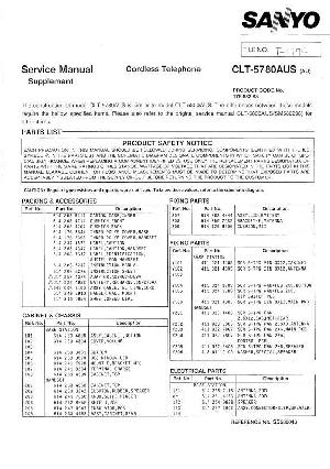 Сервисная инструкция Sanyo CLT-5780 ― Manual-Shop.ru