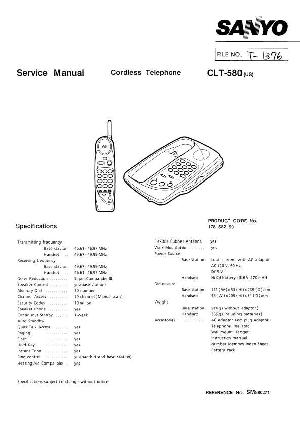 Service manual Sanyo CLT-580 ― Manual-Shop.ru