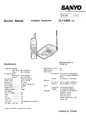 Service manual Sanyo CLT-5800 ― Manual-Shop.ru