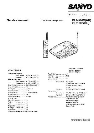 Сервисная инструкция Sanyo CLT-586 ― Manual-Shop.ru