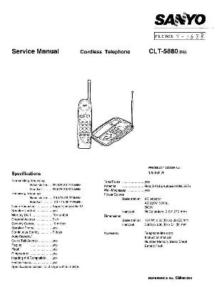 Сервисная инструкция Sanyo CLT-5880 ― Manual-Shop.ru