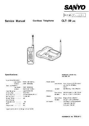 Service manual Sanyo CLT-59 ― Manual-Shop.ru