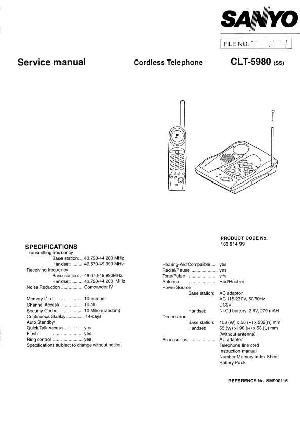 Сервисная инструкция Sanyo CLT-5980 ― Manual-Shop.ru