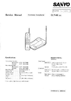 Service manual Sanyo CLT-60 ― Manual-Shop.ru