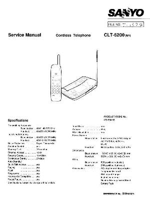 Сервисная инструкция Sanyo CLT-6200 ― Manual-Shop.ru