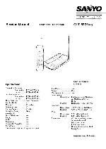 Сервисная инструкция Sanyo CLT-6200