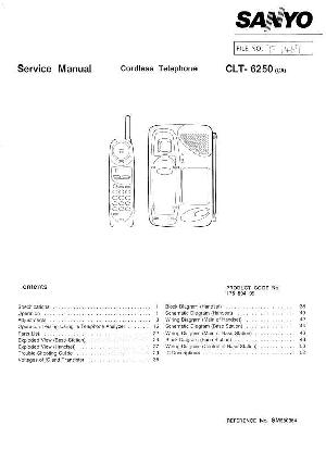 Сервисная инструкция Sanyo CLT-6250 ― Manual-Shop.ru