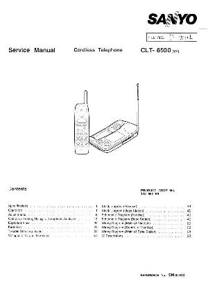 Сервисная инструкция Sanyo CLT-6500 ― Manual-Shop.ru