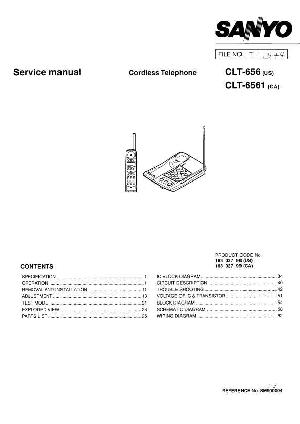 Сервисная инструкция Sanyo CLT-656, CLT-6561 ― Manual-Shop.ru