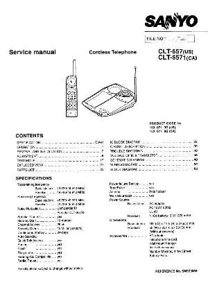 Сервисная инструкция Sanyo CLT-657, CLT-6571 ― Manual-Shop.ru