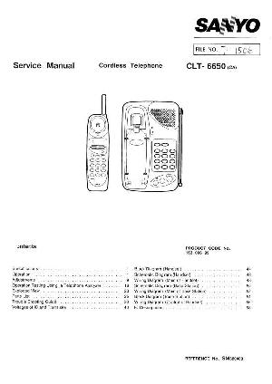 Сервисная инструкция Sanyo CLT-6650 ― Manual-Shop.ru