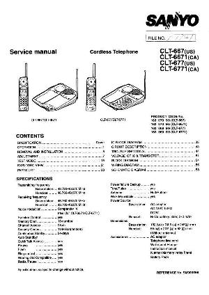 Сервисная инструкция Sanyo CLT-667, CLT-677, CLT-6671, CLT-6771 ― Manual-Shop.ru