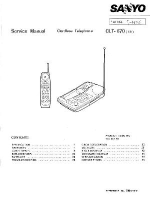 Сервисная инструкция Sanyo CLT-670 ― Manual-Shop.ru
