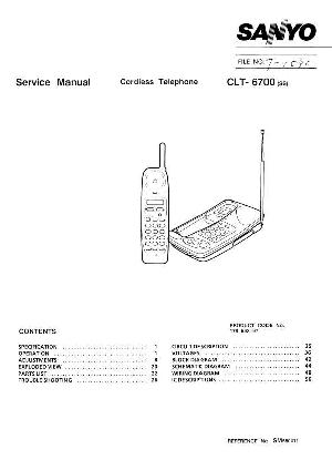 Сервисная инструкция Sanyo CLT-6700 ― Manual-Shop.ru