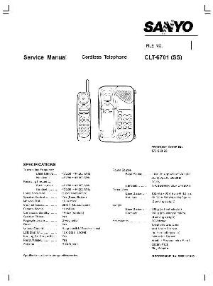 Сервисная инструкция Sanyo CLT-6701 ― Manual-Shop.ru