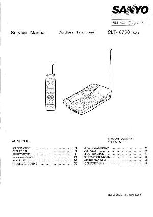 Сервисная инструкция Sanyo CLT-6750 ― Manual-Shop.ru