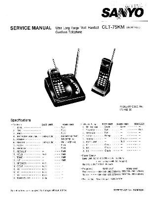 Service manual Sanyo CLT-75 ― Manual-Shop.ru