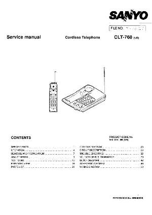 Service manual Sanyo CLT-760 ― Manual-Shop.ru