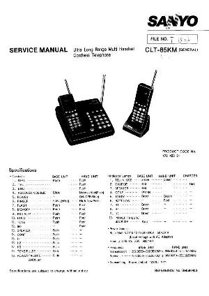 Сервисная инструкция Sanyo CLT-85 ― Manual-Shop.ru
