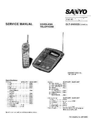 Сервисная инструкция Sanyo CLT-9100 ― Manual-Shop.ru
