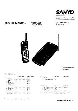 Service manual Sanyo CLT-930 ― Manual-Shop.ru