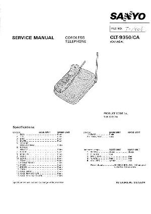 Сервисная инструкция Sanyo CLT-9350 ― Manual-Shop.ru