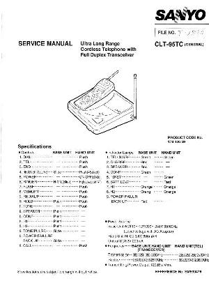 Service manual Sanyo CLT-95 ― Manual-Shop.ru