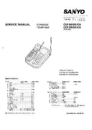 Сервисная инструкция Sanyo CLT-9500, CLT-9600 ― Manual-Shop.ru