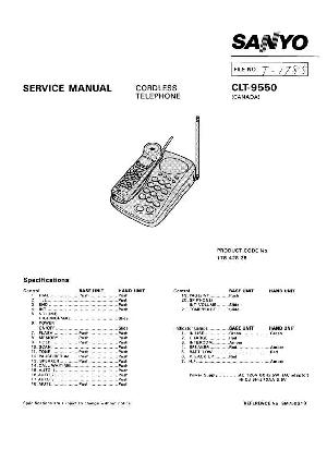 Сервисная инструкция Sanyo CLT-9550 ― Manual-Shop.ru