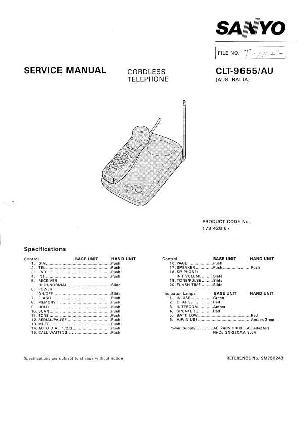 Сервисная инструкция Sanyo CLT-9655 ― Manual-Shop.ru