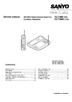 Сервисная инструкция Sanyo CLT-966, CLT-9661 ― Manual-Shop.ru