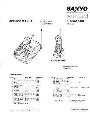 Сервисная инструкция Sanyo CLT-9680 ― Manual-Shop.ru