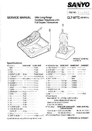 Service manual Sanyo CLT-97 ― Manual-Shop.ru