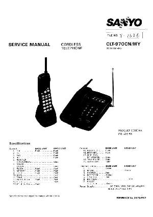 Сервисная инструкция Sanyo CLT-970 ― Manual-Shop.ru