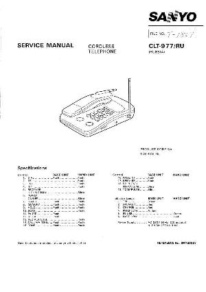 Сервисная инструкция Sanyo CLT-977 ― Manual-Shop.ru