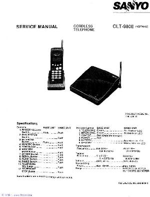Service manual Sanyo CLT-980 ― Manual-Shop.ru