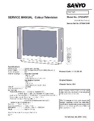 Service manual Sanyo CP25AF2T ― Manual-Shop.ru