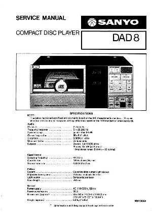 Service manual Sanyo DAD-8 ― Manual-Shop.ru