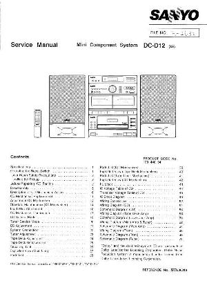 Сервисная инструкция SANYO DC-D12 ― Manual-Shop.ru