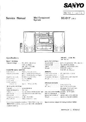 Service manual Sanyo DC-D17 ― Manual-Shop.ru