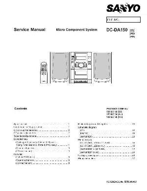 Сервисная инструкция Sanyo DC-DA150 ― Manual-Shop.ru